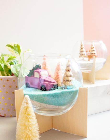 9 Diy terrarios de Navidad