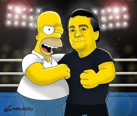 Histórica visita de la familia Simpson a Panamá.  @simpsonized