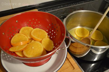 Naranjas confitadas y bañadas en chocolate - Reto #asaltablogs