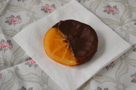 Naranjas confitadas y bañadas en chocolate - Reto #asaltablogs
