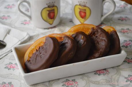Naranjas confitadas y bañadas en chocolate - Reto #asaltablogs