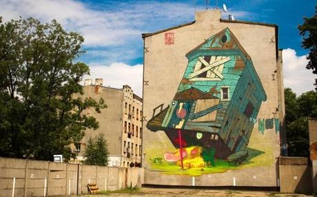 Increíbles murales gigantes de Prezemek blejzyk