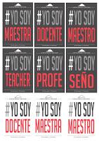 Descargables: Pack de carteles #Yo soy docente Descargables: Pack de carteles #Yo soy docente
