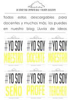 Descargables: Pack de carteles #Yo soy docente Descargables: Pack de carteles #Yo soy docente