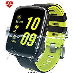 Willful Reloj inteligente con Pulsómetro, Impermeable IP68 reloj deportiva Inteligente, Fitness Tracker con Monitor de sueño, Sensor de ritmo cardíaco, Podómetro, Contador de caloría, Smart Wristband Bracelet Bluetooth pulsera inteligente para Android y IOS