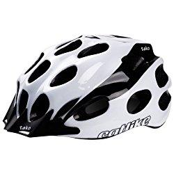 Catlike Tako - Casco de ciclismo, color blanco / negro brillo, talla LG (58-62 cm)