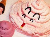 Pastel "caca arale" {con cobertura nubes azúcar}