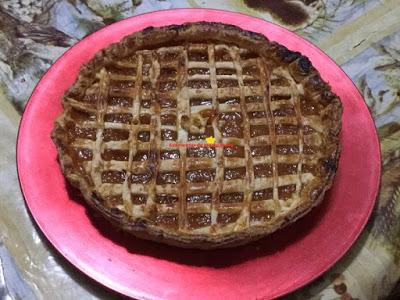 TARTA DE HOJALDRE RELLENA DE DULCE DE BONIATO