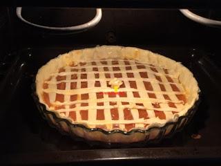 TARTA DE HOJALDRE RELLENA DE DULCE DE BONIATO