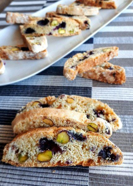 Receta de biscotes de pistacho y arándanos Receta de biscotes de pistacho y arándanos