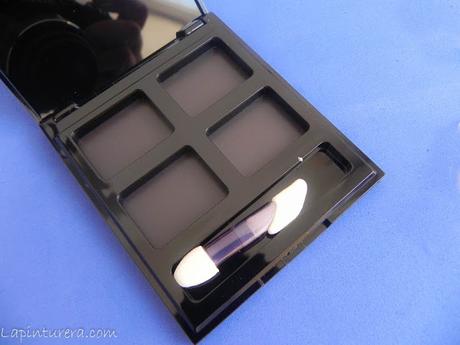 Paleta customizable Pierre René + 4 sombras (reseña y swatches) paleta abierta
