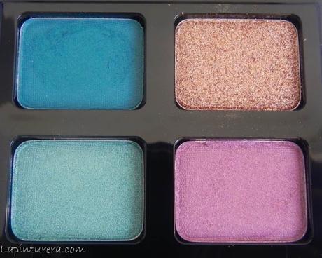 Paleta customizable Pierre René + 4 sombras (reseña y swatches) sombras en paleta