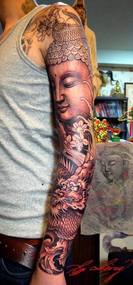 40 ideas de tatuajes de Buda parte 1