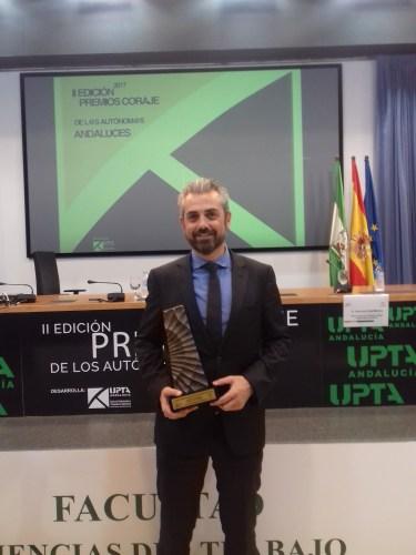 Marcelo Vázquez recoge el Premio Coraje de los Autónomos