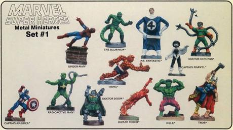 Las figuras de Marvel de TSR Inc