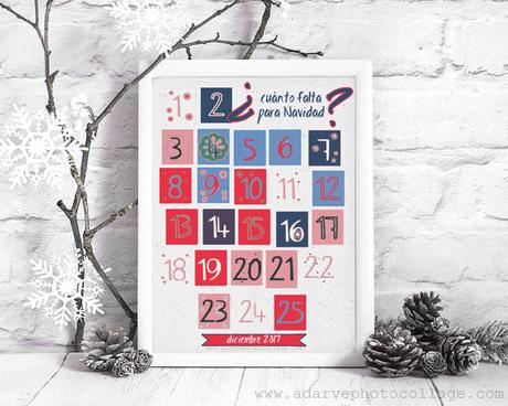 freebies para niños, calendario de adviento 2017 imprimible