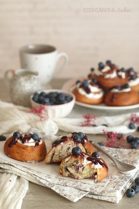 Blueberry Cheesecake Rolls. Cookcakes de Ainhoa Blueberry Cheesecake Rolls. Cookcakes de Ainhoa