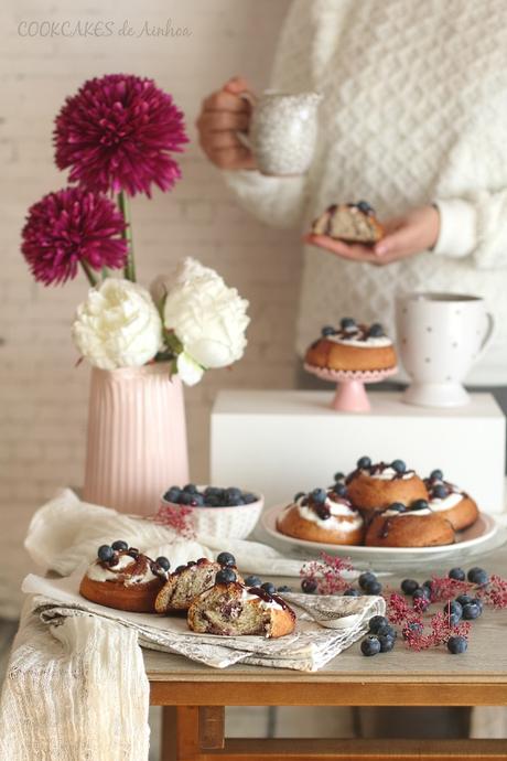 Blueberry Cheesecake Rolls. Cookcakes de Ainhoa Blueberry Cheesecake Rolls. Cookcakes de Ainhoa
