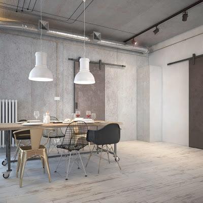 Apartamento Rustico Industrial en Bielorusia