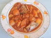 Guiso alcachofas patatas