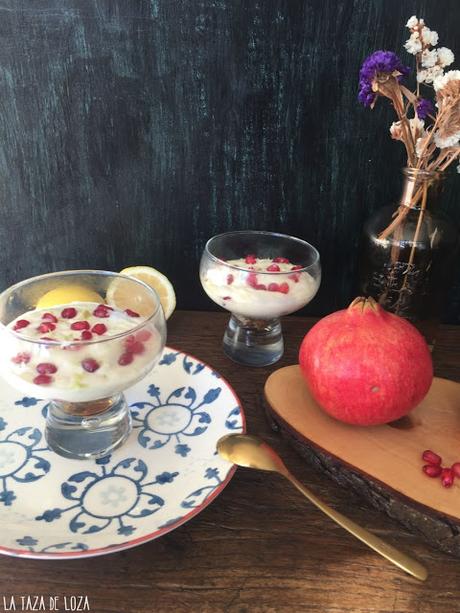 Copa de cremoso de limón y granadas cremoso-de-limon-y-granadas, lemon-and-pomegranate-cream