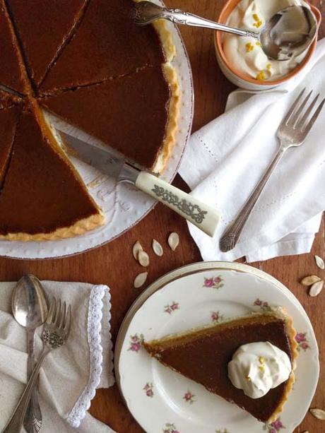 pumpink pie | tarta de zapallo dulce