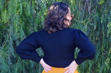 Jersey bordado mangas abullonadas