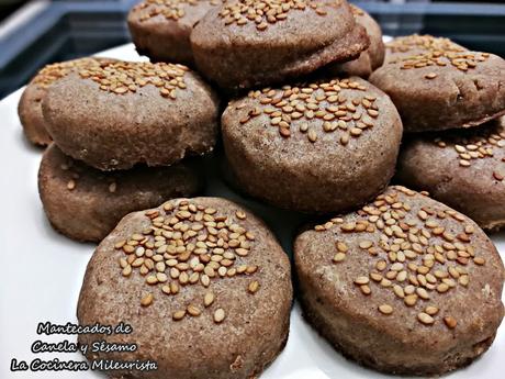 Mantecados de canela y sésamo Mantecados de canela y sésamo