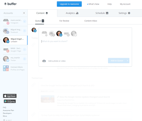 Buffer Buffer - El Blog de MAM: 14 herramientas para automatizar tus publicaciones en medios sociales