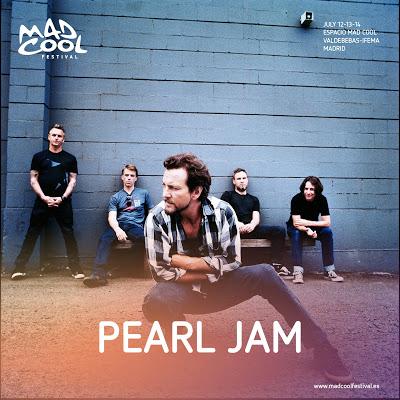 Pearl Jam actuarán en el Palau Sant Jordi de Barcelona y el Mad Cool Festival 2018