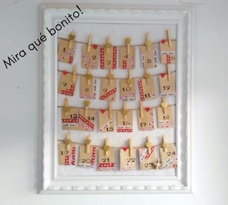 DIY- CALENDARIO DE ADVIENTO DIY- CALENDARIO DE ADVIENTO