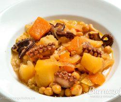 Cuscús de pulpo Cuscus de pulpo de burruezo congelados