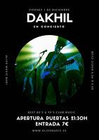 Concierto de Dakhil en Sala Alive