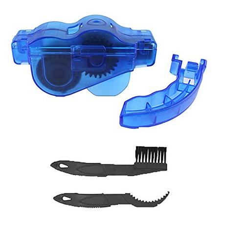 Cómo limpiar nuestra bicicleta de montaña sin dañar ningún componente Yizhet Limpiador de Cadena de Bicicleta Aparato para Limpiar Cadenas de bicicleta herramienta limpia rápida para todos los tipos de bicicleta Cadena con dos cepillos