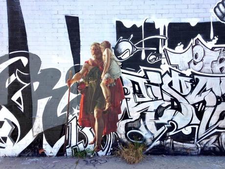 Pinturas clasicas en los muros de la ciudad Pinturas clasicas en los muros de la ciudad