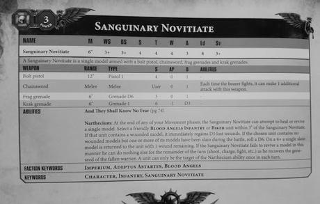 Perfil del Sanguinary Novitiate de los AS desvelado