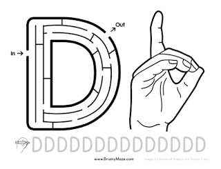 Hojas de ejercicio con el Alfabeto en ASL (American Sing Language ) gratis