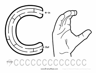 Hojas de ejercicio con el Alfabeto en ASL (American Sing Language ) gratis