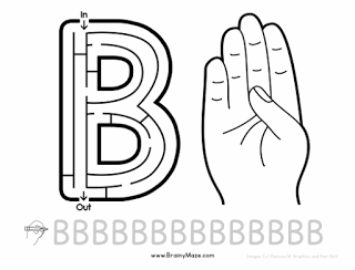 Hojas de ejercicio con el Alfabeto en ASL (American Sing Language ) gratis