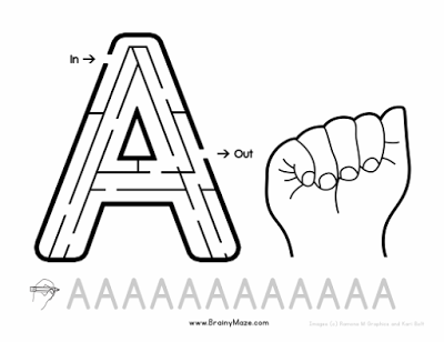 Hojas de ejercicio con el Alfabeto en ASL (American Sing Language ) gratis Hojas de ejercicio con el Alfabeto en ASL (American Sing Language ) gratis