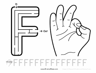 Hojas de ejercicio con el Alfabeto en ASL (American Sing Language ) gratis