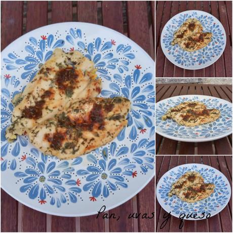 Pechuga de pollo a las hierbas con limón