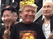 VIDEO: Máscaras espeluznantemente realistas Donald Trump Vladimir Putin Jong-un.