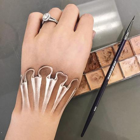 Ilusiones ópticas con maquillaje, para jugar con nuestras mentes.