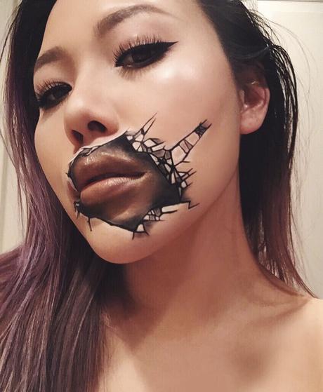 Ilusiones ópticas con maquillaje, para jugar con nuestras mentes.