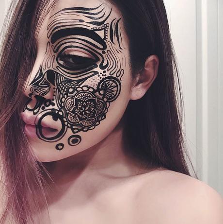 Ilusiones ópticas con maquillaje, para jugar con nuestras mentes.