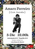 Concierto de Amaro Ferreiro en Café la Palma