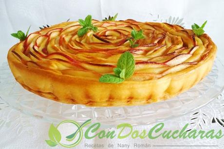 Tarta de manzana enrollada Tarta de manzana enrollada