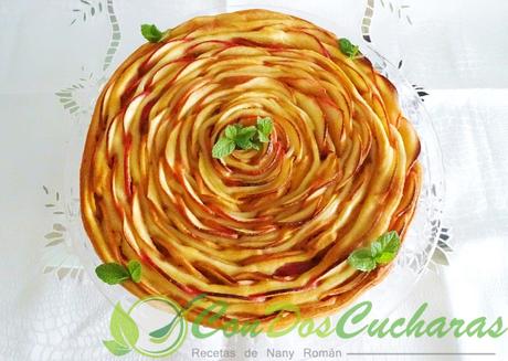 Tarta de manzana enrollada Tarta de manzana enrollada