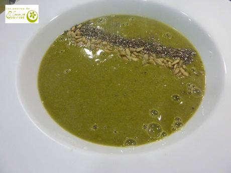 Crema de brócoli y espinacas